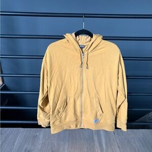 Eddie Bauer Women's Mustard Zip-Up Sweater